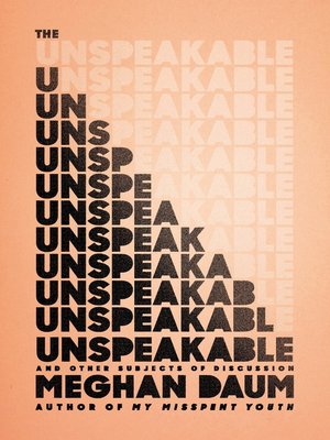cover image of The Unspeakable